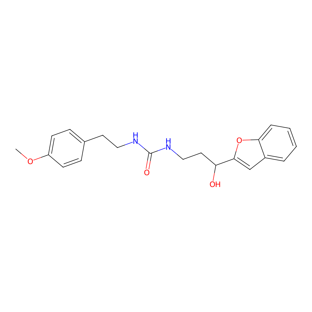 1-(3-(Benzofuran-2-yl)-3-hydroxypropyl)-3-(4-methoxyphenethyl)urea molecular structure, CAS 1448027-63-1
