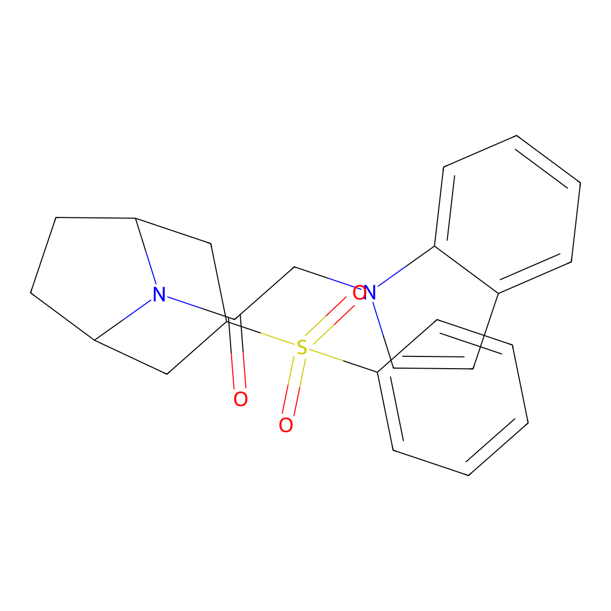 2-(1H-indol-1-yl)-1-((1R,5S)-3-(phenylsulfonyl)-8-azabicyclo[3.2.1]octan-8-yl)ethanone molecular structure, CAS 1448029-55-7