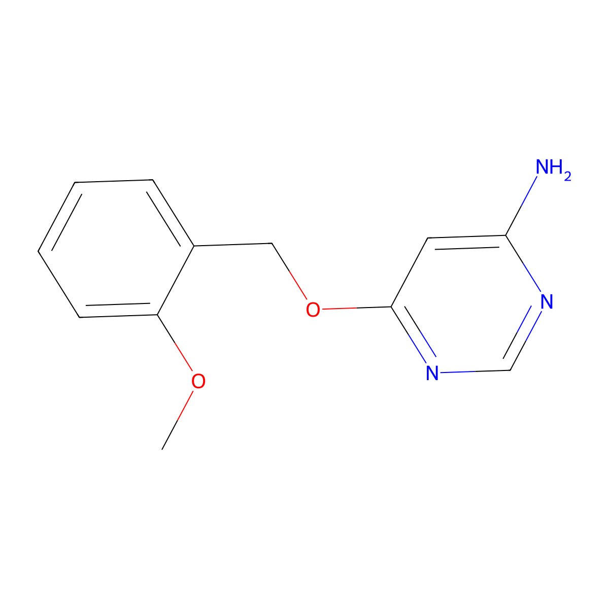 6-((2-Methoxybenzyl)oxy)pyrimidin-4-amine molecular structure, CAS 1448030-88-3