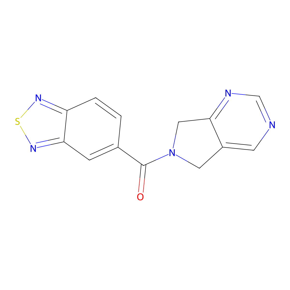 benzo[c][1,2,5]thiadiazol-5-yl(5H-pyrrolo[3,4-d]pyrimidin-6(7H)-yl)methanone molecular structure, CAS 1448035-05-9