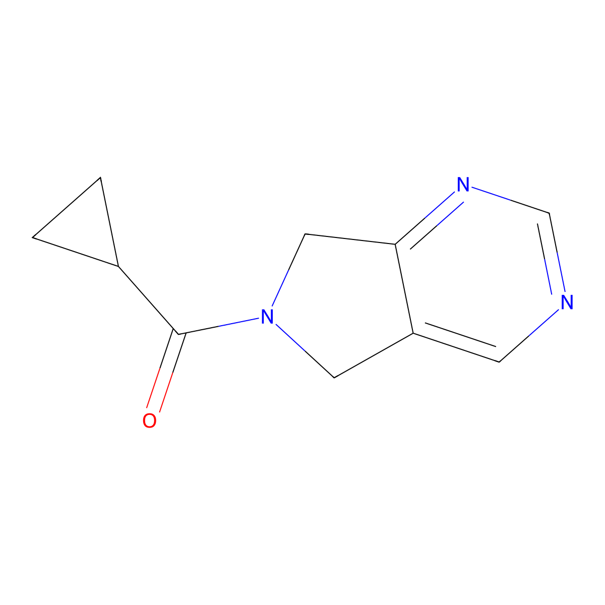 cyclopropyl(5H-pyrrolo[3,4-d]pyrimidin-6(7H)-yl)methanone molecular structure, CAS 1448046-72-7