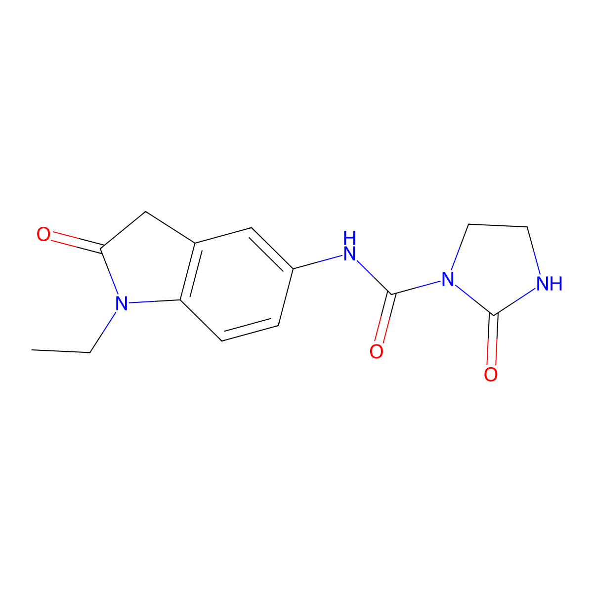 N-(1-ethyl-2-oxoindolin-5-yl)-2-oxoimidazolidine-1-carboxamide molecular structure, CAS 1448047-87-7