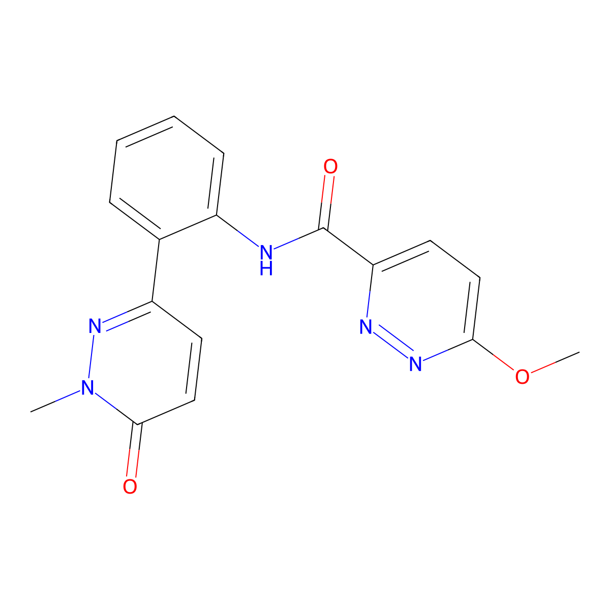 6-methoxy-N-[2-(1-methyl-6-oxo-1,6-dihydropyridazin-3-yl)phenyl]pyridazine-3-carboxamide molecular structure, CAS 1448048-16-5