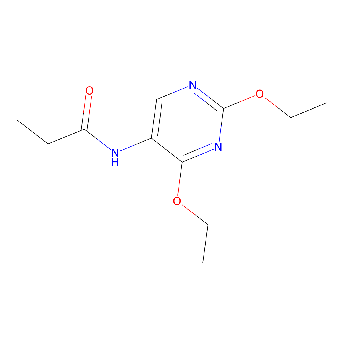N-(2,4-Diethoxypyrimidin-5-YL)propanamide molecular structure, CAS 1448053-10-8