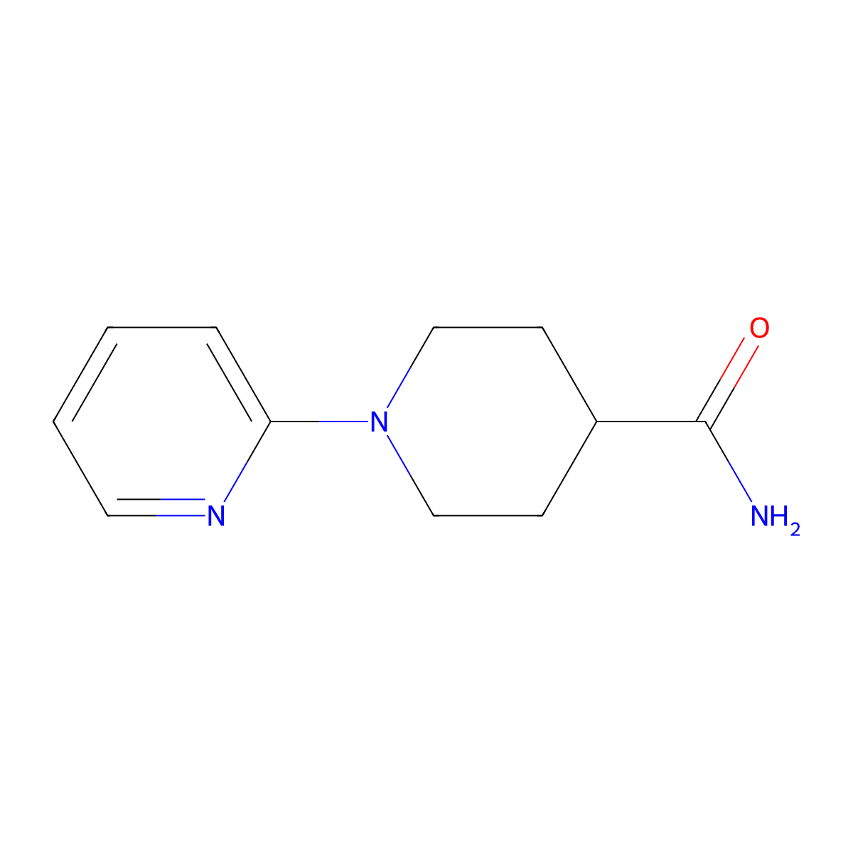 1-(Pyridin-2-yl)piperidine-4-carboxamide molecular structure, CAS 1448053-46-0
