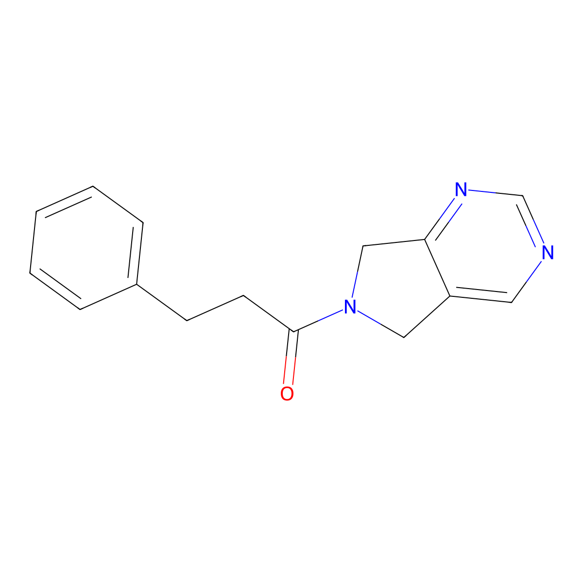 3-phenyl-1-(5H-pyrrolo[3,4-d]pyrimidin-6(7H)-yl)propan-1-one molecular structure, CAS 1448059-05-9