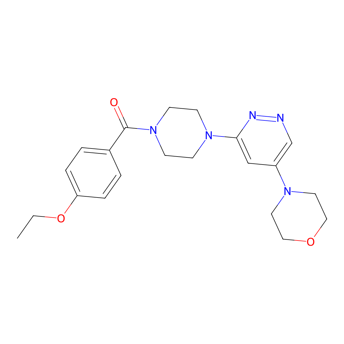 (4-Ethoxyphenyl)(4-(5-morpholinopyridazin-3-yl)piperazin-1-yl)methanone molecular structure, CAS 1448059-34-4