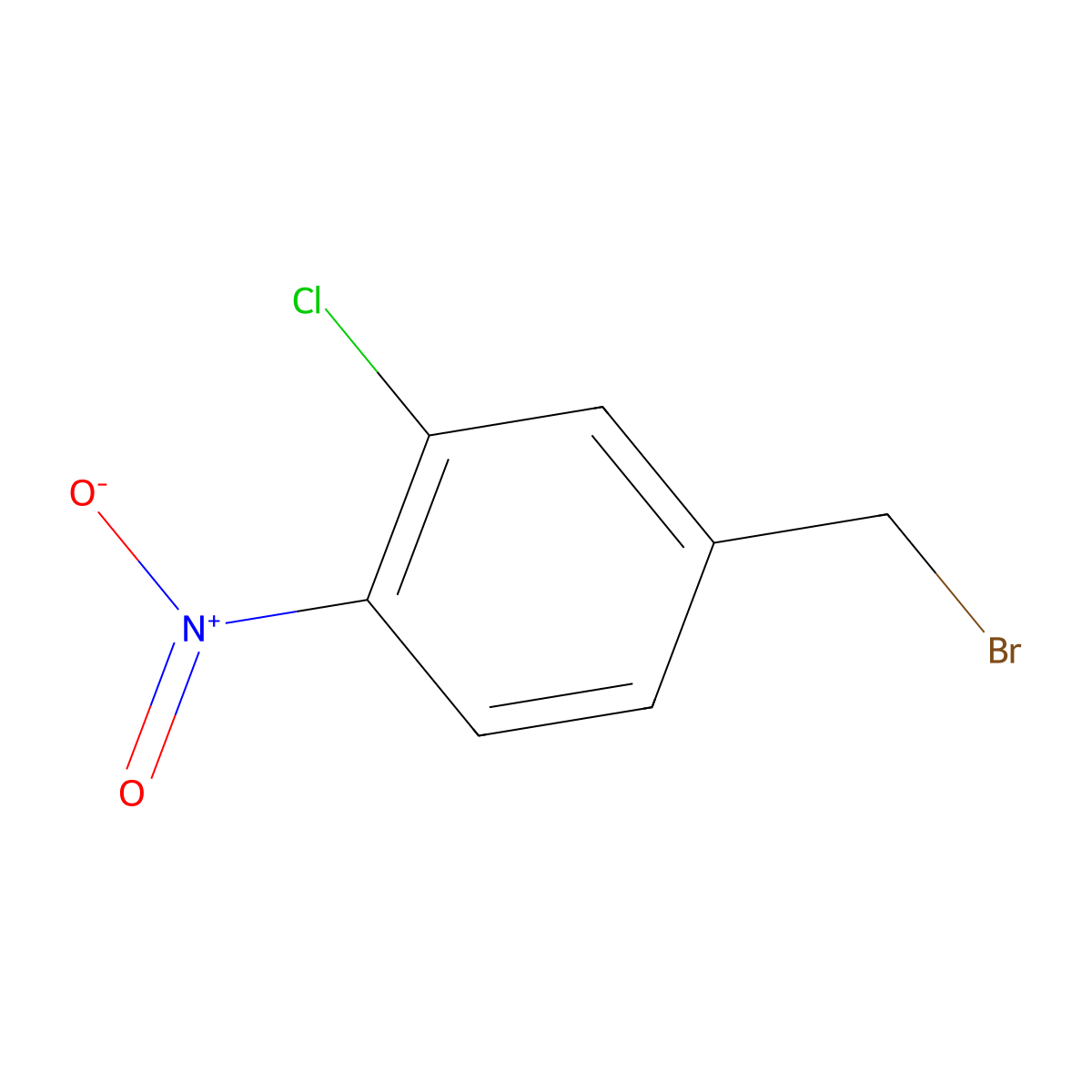4-(Bromomethyl)-2-chloro-1-nitrobenzene molecular structure, CAS 144806-52-0