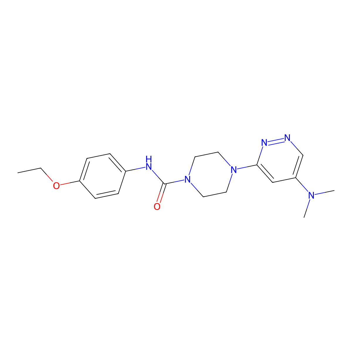 4-[5-(Dimethylamino)pyridazin-3-YL]-N-(4-ethoxyphenyl)piperazine-1-carboxamide molecular structure, CAS 1448060-47-6