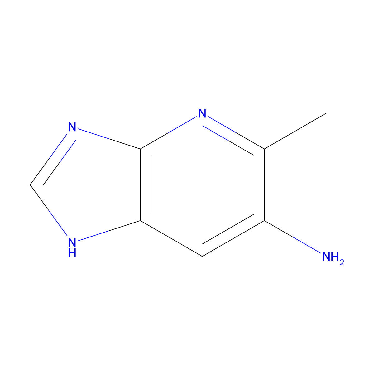5-methyl-3H-imidazo[4,5-b]pyridin-6-amine molecular structure, CAS 1448064-99-0