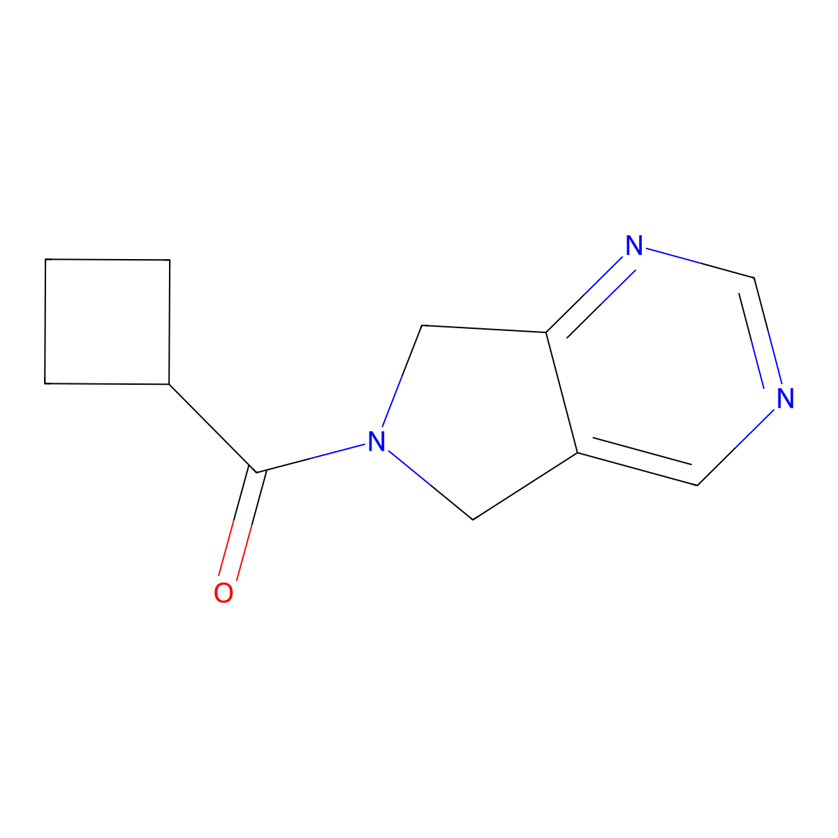 cyclobutyl(5H-pyrrolo[3,4-d]pyrimidin-6(7H)-yl)methanone molecular structure, CAS 1448069-77-9