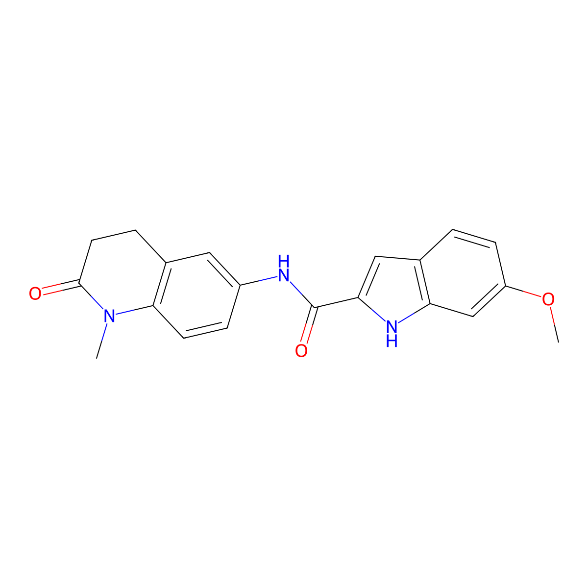 6-methoxy-N-(1-methyl-2-oxo-1,2,3,4-tetrahydroquinolin-6-yl)-1H-indole-2-carboxamide molecular structure, CAS 1448070-94-7