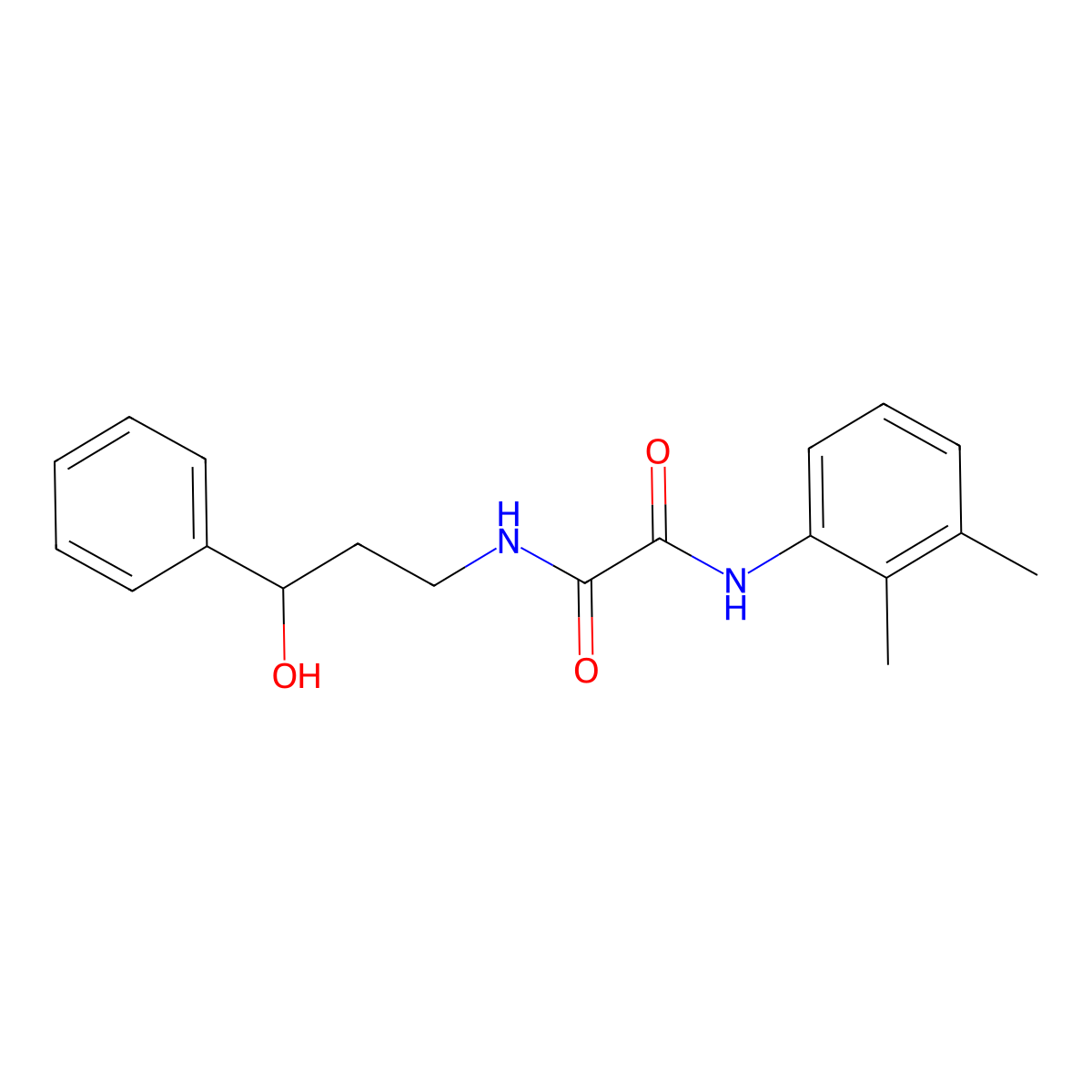 N1-(2,3-dimethylphenyl)-N2-(3-hydroxy-3-phenylpropyl)oxalamide molecular structure, CAS 1448071-32-6