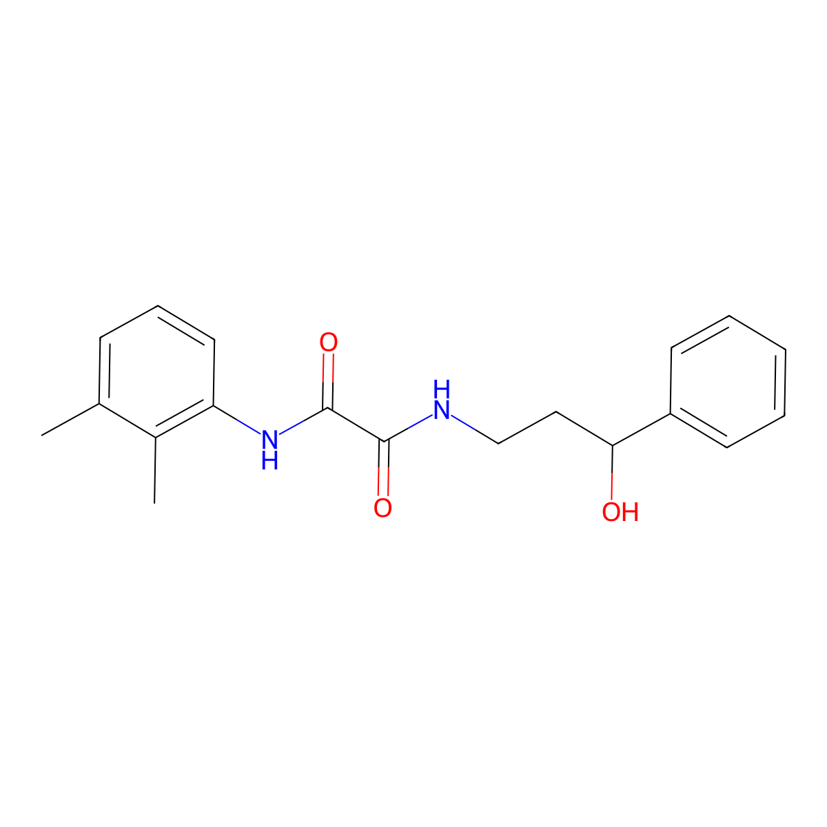N1-(2,3-dimethylphenyl)-N2-(3-hydroxy-3-phenylpropyl)oxalamide molecular structure, CAS 1448071-32-6