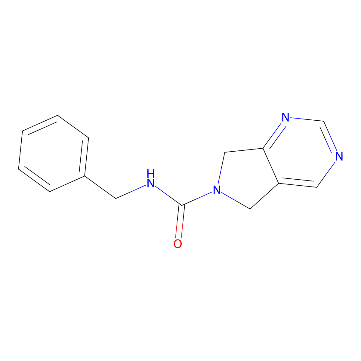 N-benzyl-5H-pyrrolo[3,4-d]pyrimidine-6(7H)-carboxamide molecular structure, CAS 1448071-93-9
