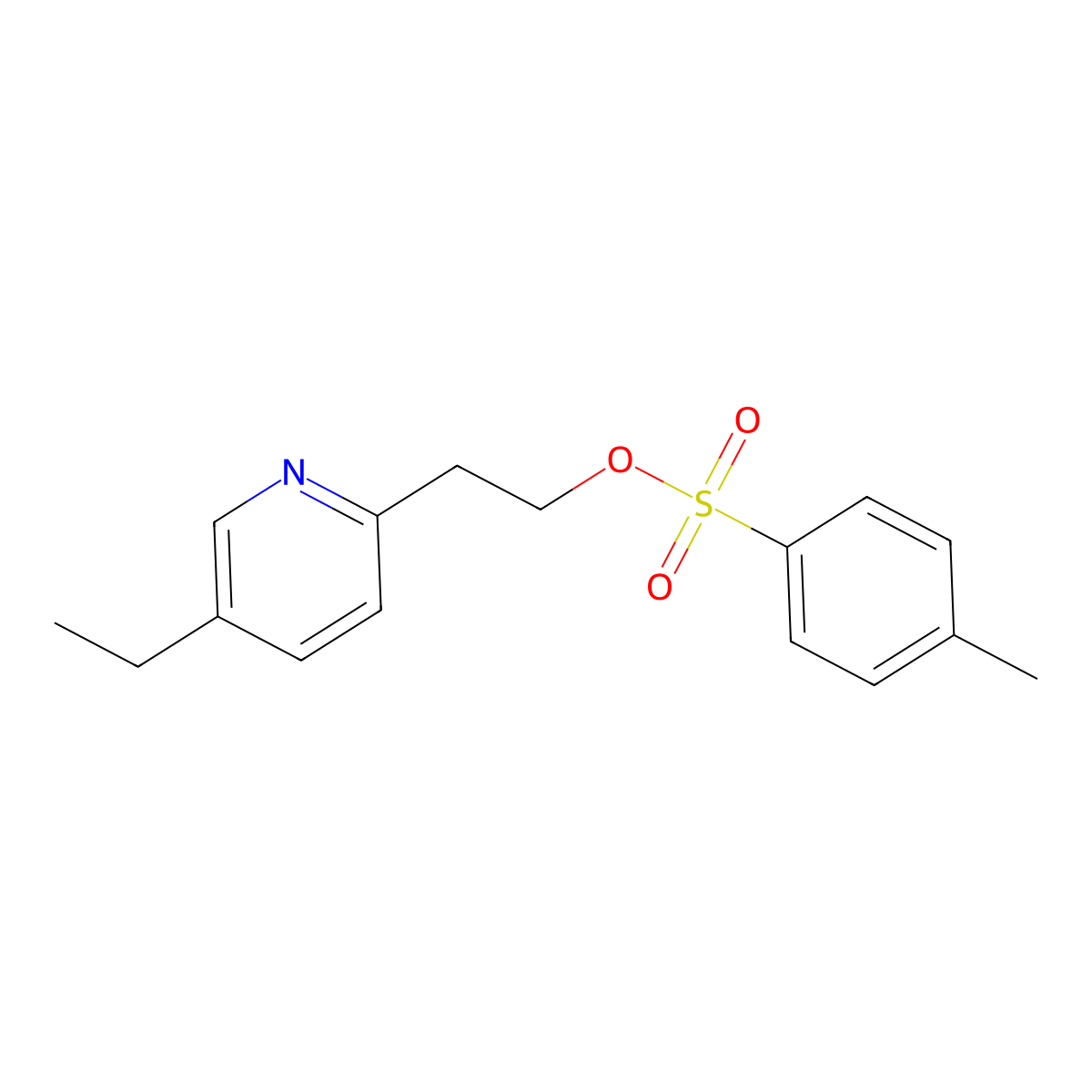 2-(5-Ethyl-2-pyridyl)ethyl Tosylate molecular structure, CAS 144809-27-8