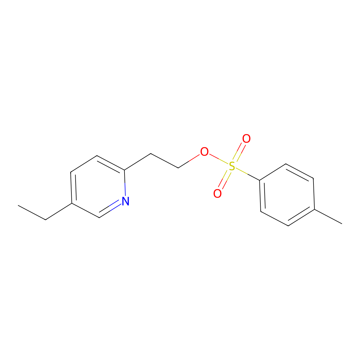 2-(5-Ethyl-2-pyridyl)ethyl Tosylate molecular structure, CAS 144809-27-8