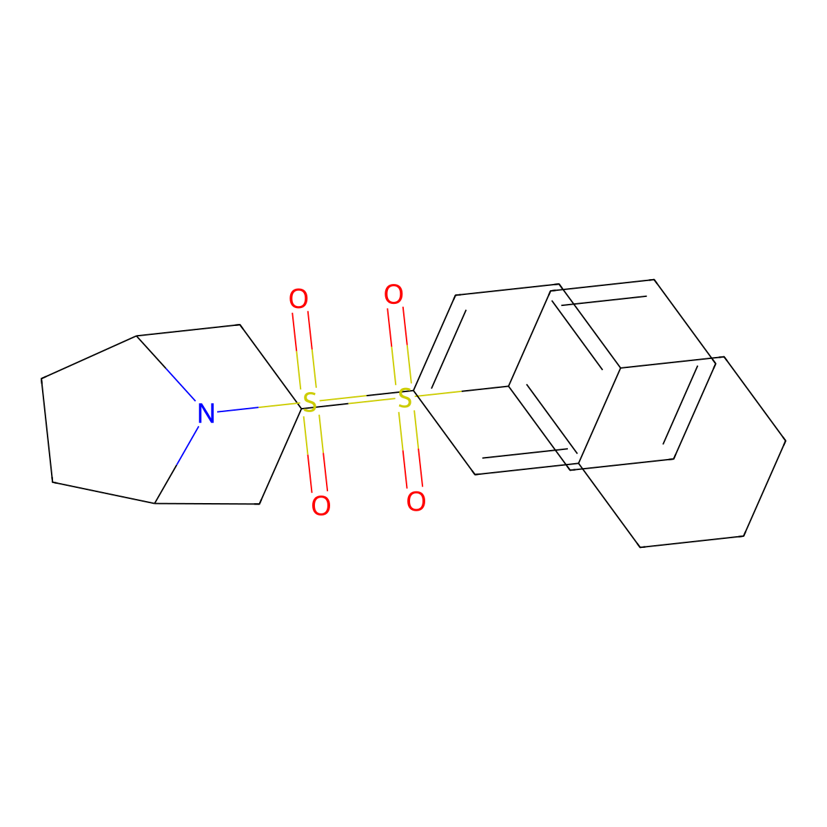(1R,5S)-3-(phenylsulfonyl)-8-((5,6,7,8-tetrahydronaphthalen-2-yl)sulfonyl)-8-azabicyclo[3.2.1]octane molecular structure, CAS 1448122-24-4