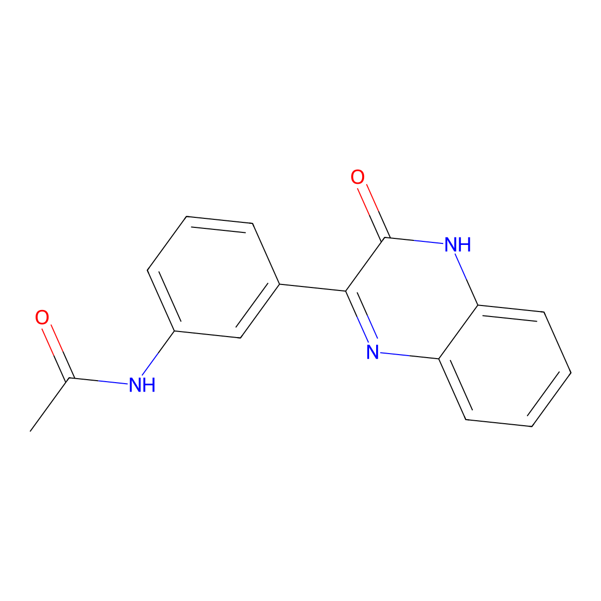 N-[3-(3-Hydroxyquinoxalin-2-YL)phenyl]acetamide molecular structure, CAS 1448128-01-5