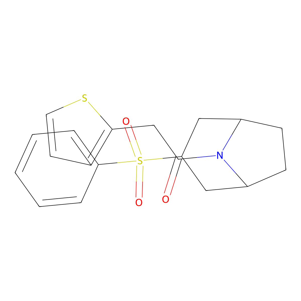1-((1R,5S)-3-(phenylsulfonyl)-8-azabicyclo[3.2.1]octan-8-yl)-2-(thiophen-2-yl)ethanone molecular structure, CAS 1448128-21-9