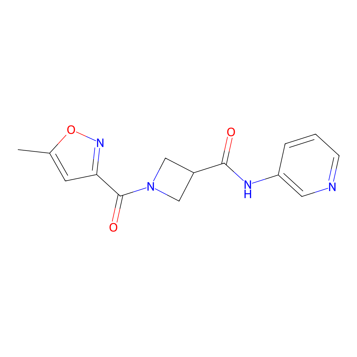 1-(5-methylisoxazole-3-carbonyl)-N-(pyridin-3-yl)azetidine-3-carboxamide molecular structure, CAS 1448128-71-9