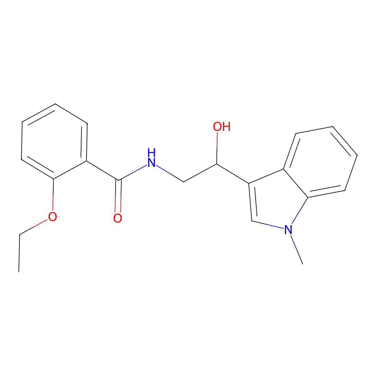 2-ethoxy-N-(2-hydroxy-2-(1-methyl-1H-indol-3-yl)ethyl)benzamide molecular structure, CAS 1448129-86-9