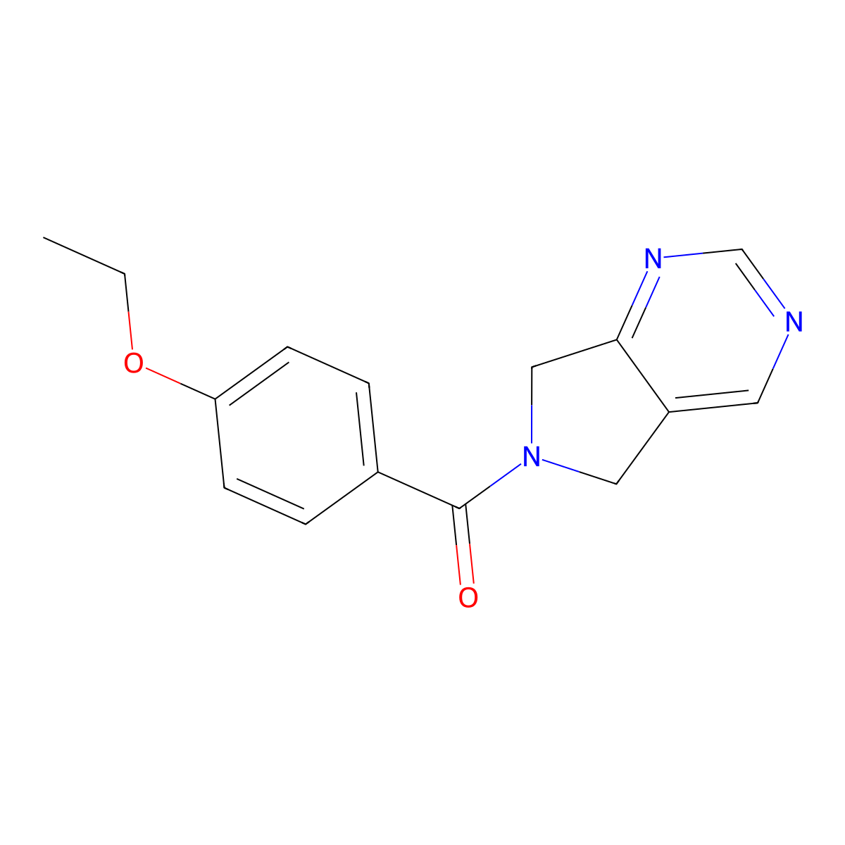 (4-ethoxyphenyl)(5H-pyrrolo[3,4-d]pyrimidin-6(7H)-yl)methanone molecular structure, CAS 1448131-12-1