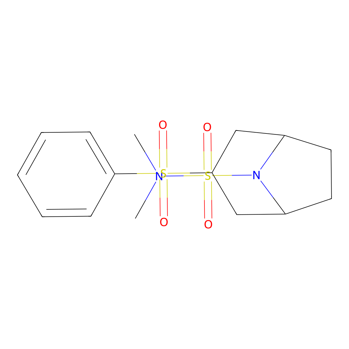 (1R,5S)-N,N-dimethyl-3-(phenylsulfonyl)-8-azabicyclo[3.2.1]octane-8-sulfonamide molecular structure, CAS 1448131-37-0
