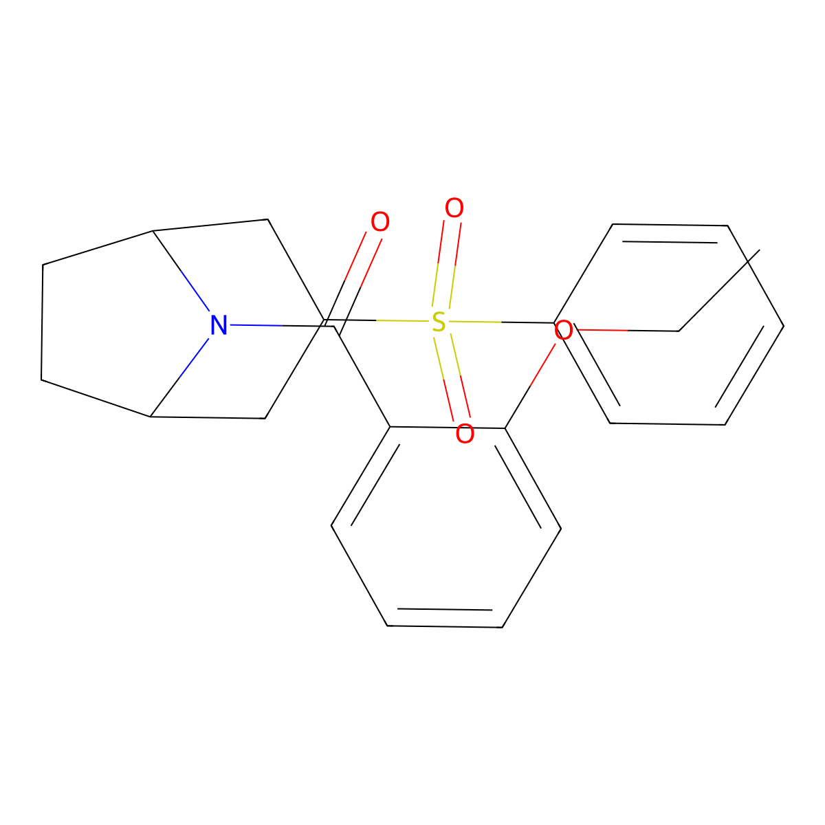 (2-ethoxyphenyl)((1R,5S)-3-(phenylsulfonyl)-8-azabicyclo[3.2.1]octan-8-yl)methanone molecular structure, CAS 1448132-25-9