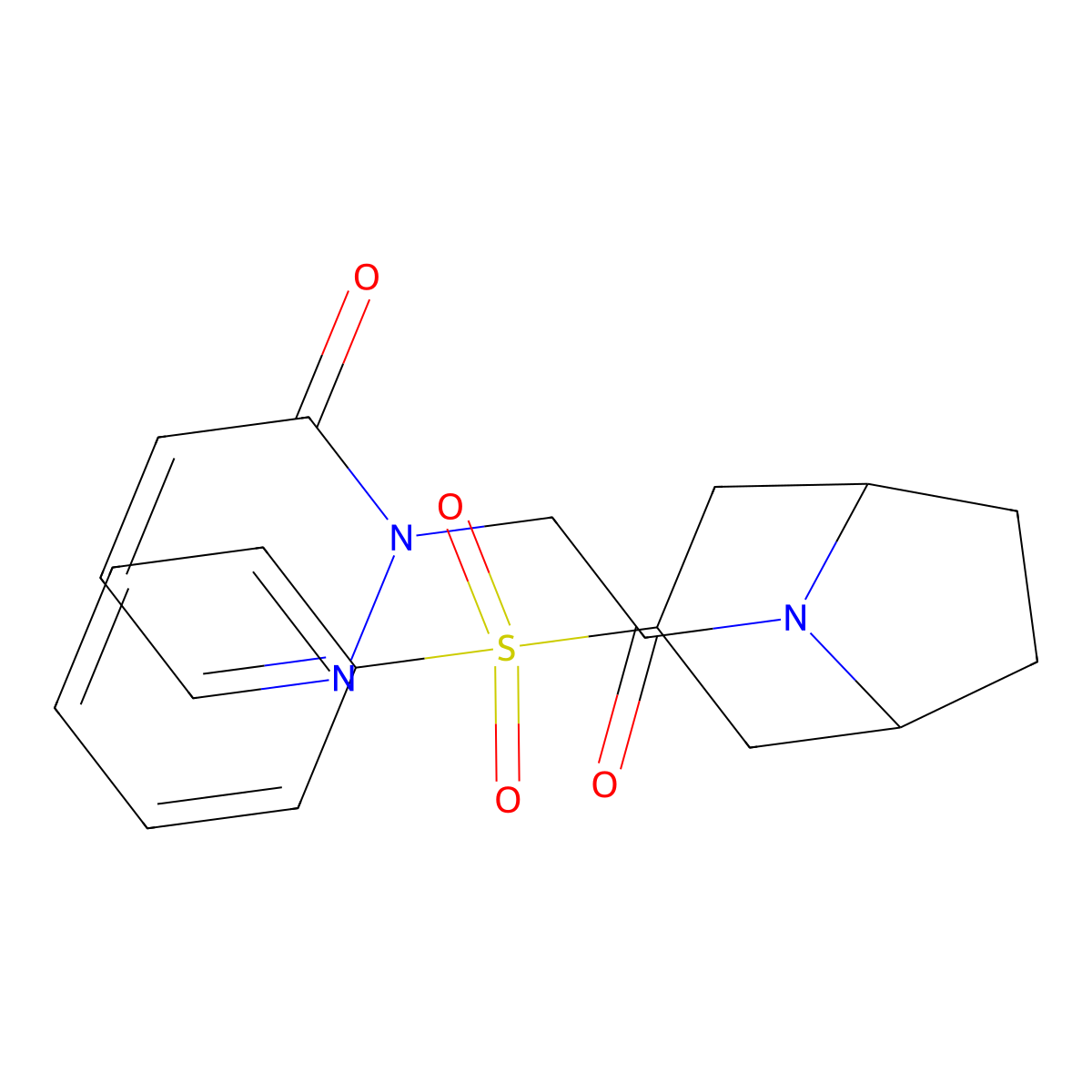 2-(2-oxo-2-((1R,5S)-3-(phenylsulfonyl)-8-azabicyclo[3.2.1]octan-8-yl)ethyl)pyridazin-3(2H)-one molecular structure, CAS 1448132-35-1