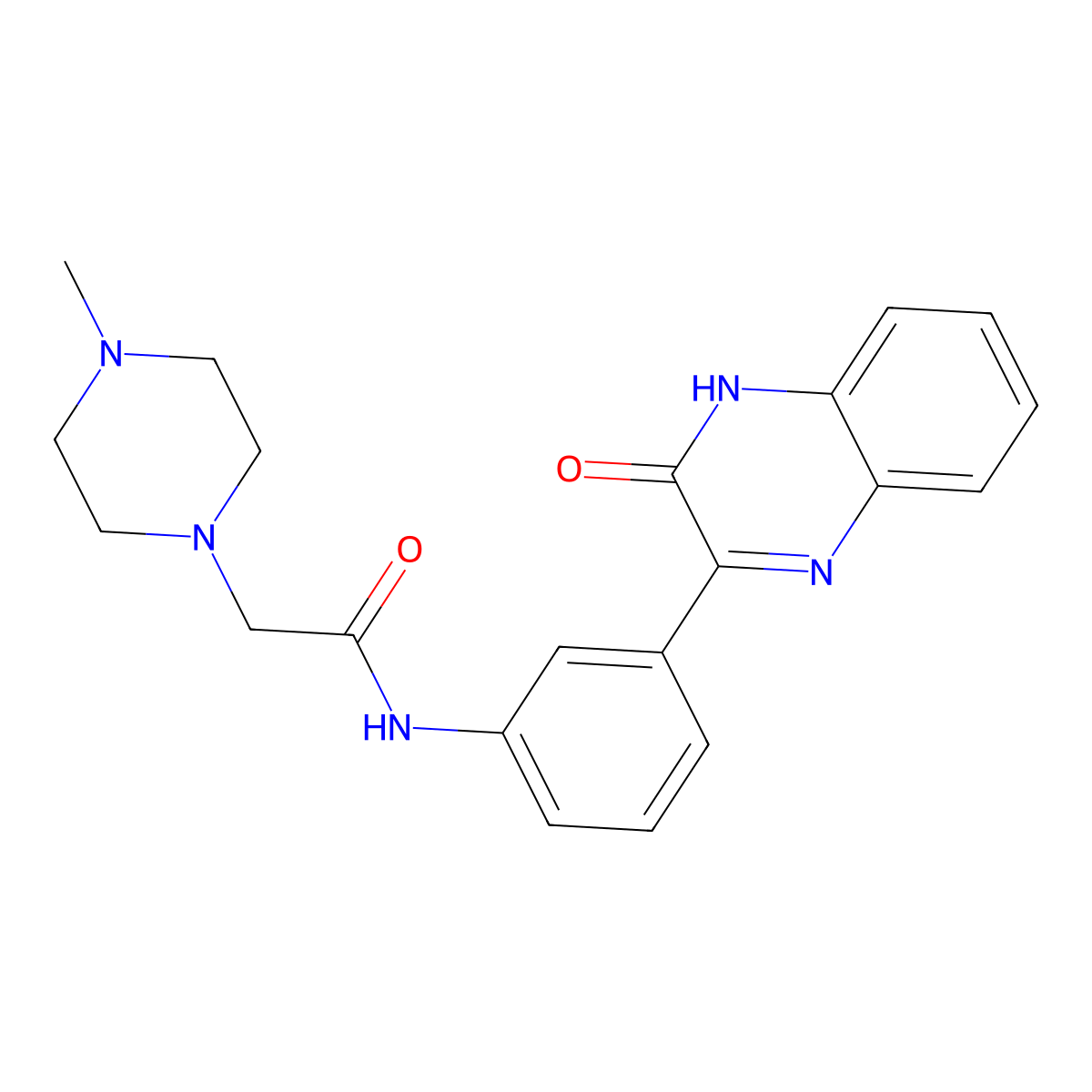 N-[3-(3-Hydroxyquinoxalin-2-YL)phenyl]-2-(4-methylpiperazin-1-YL)acetamide molecular structure, CAS 1448135-30-5