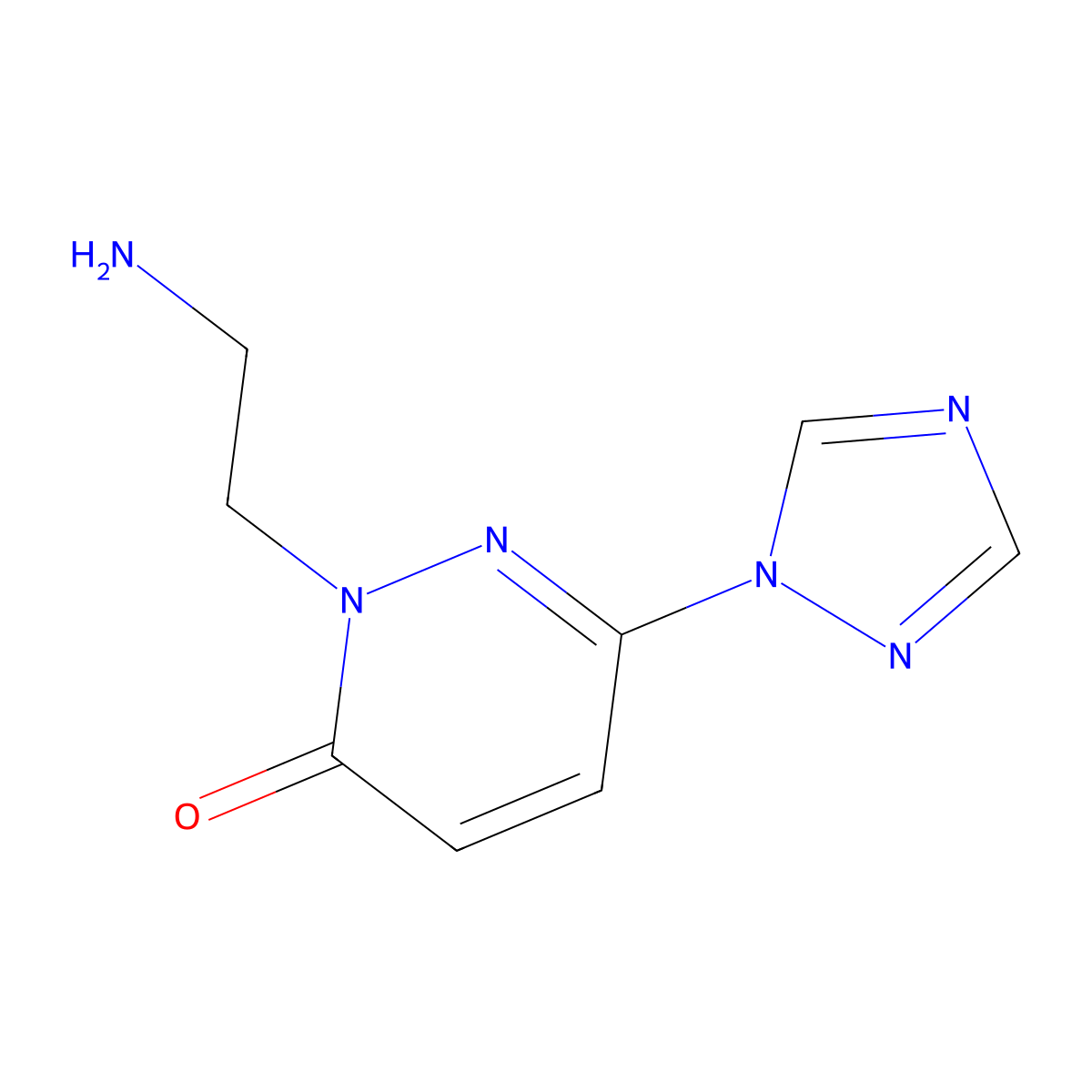 2-(2-aminoethyl)-6-(1H-1,2,4-triazol-1-yl)pyridazin-3(2H)-one molecular structure, CAS 1448135-55-4