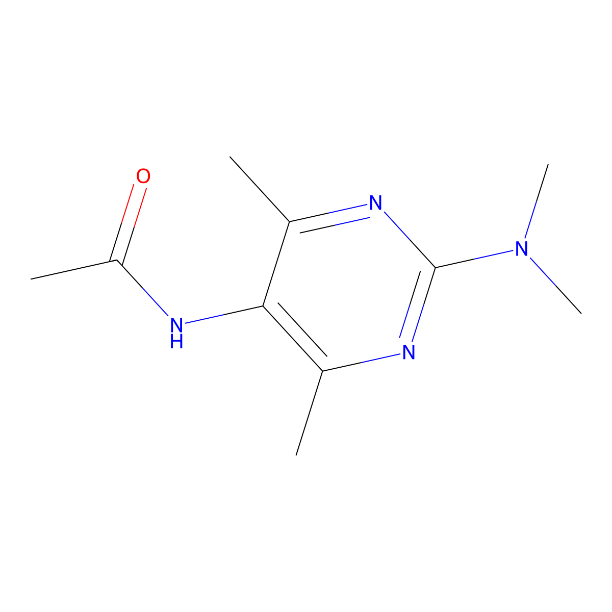 N-[2-(Dimethylamino)-4,6-dimethylpyrimidin-5-YL]acetamide molecular structure, CAS 1448137-18-5