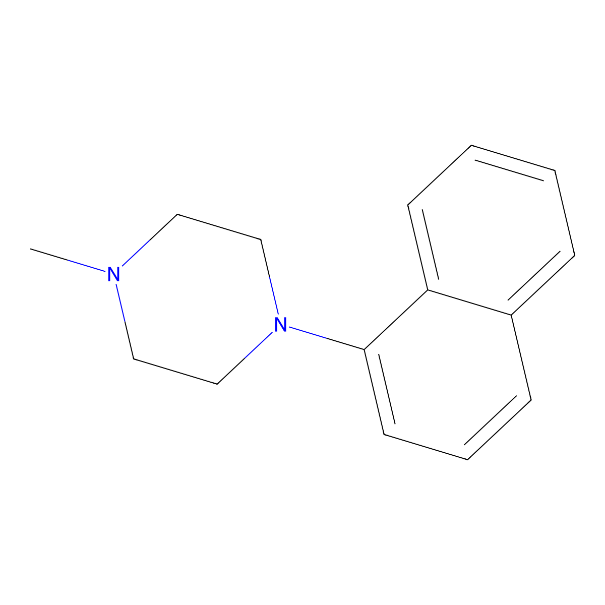 1-Methyl-4-(1-naphthyl)-piperazine molecular structure, CAS 1448157-21-8