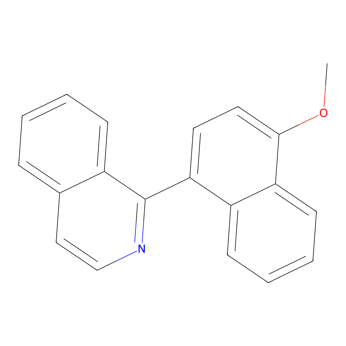 1-(4-Methoxynaphthalen-1-yl)isoquinoline molecular structure, CAS 1448157-24-1