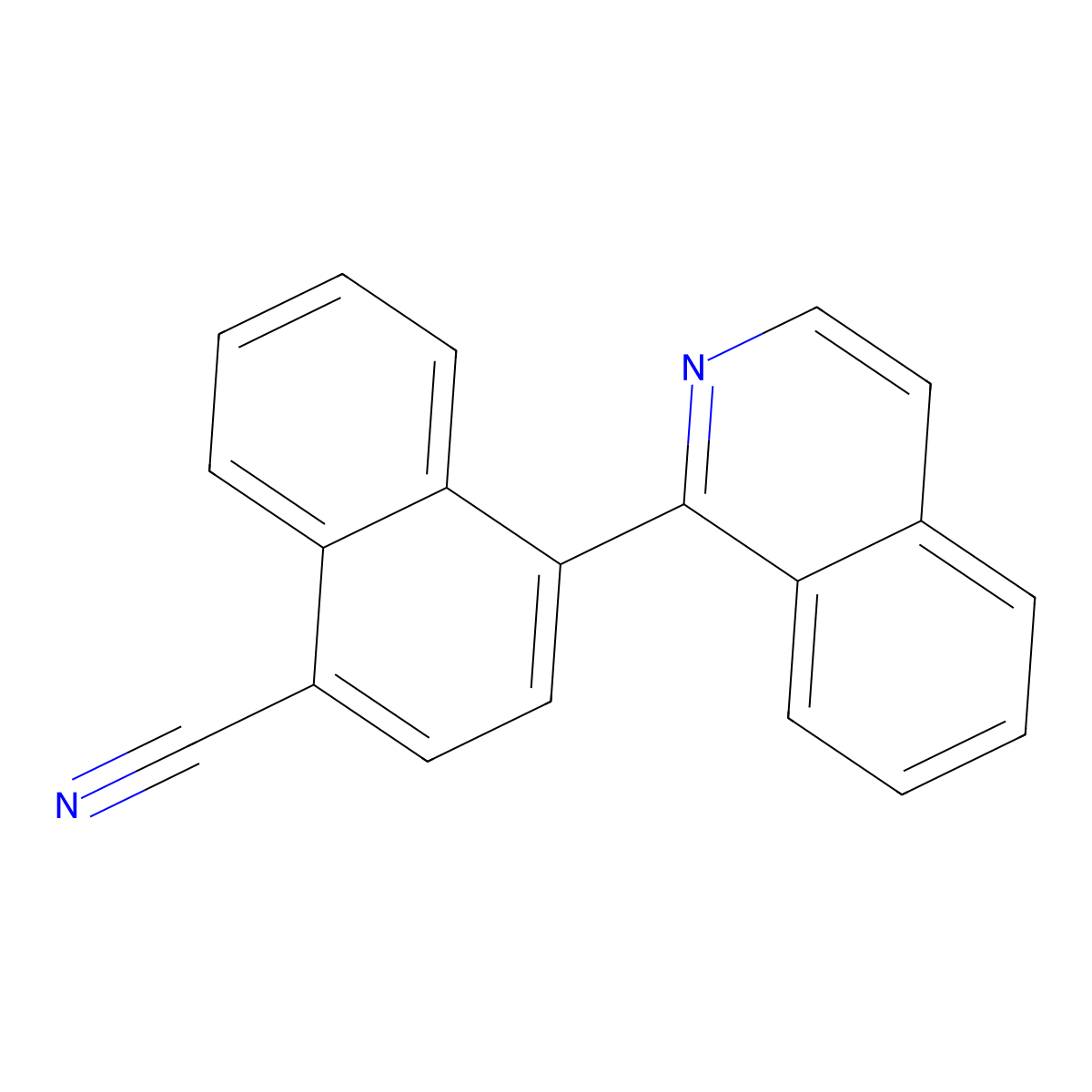 4-(Isoquinolin-1-yl)-1-naphthonitrile molecular structure, CAS 1448160-71-1
