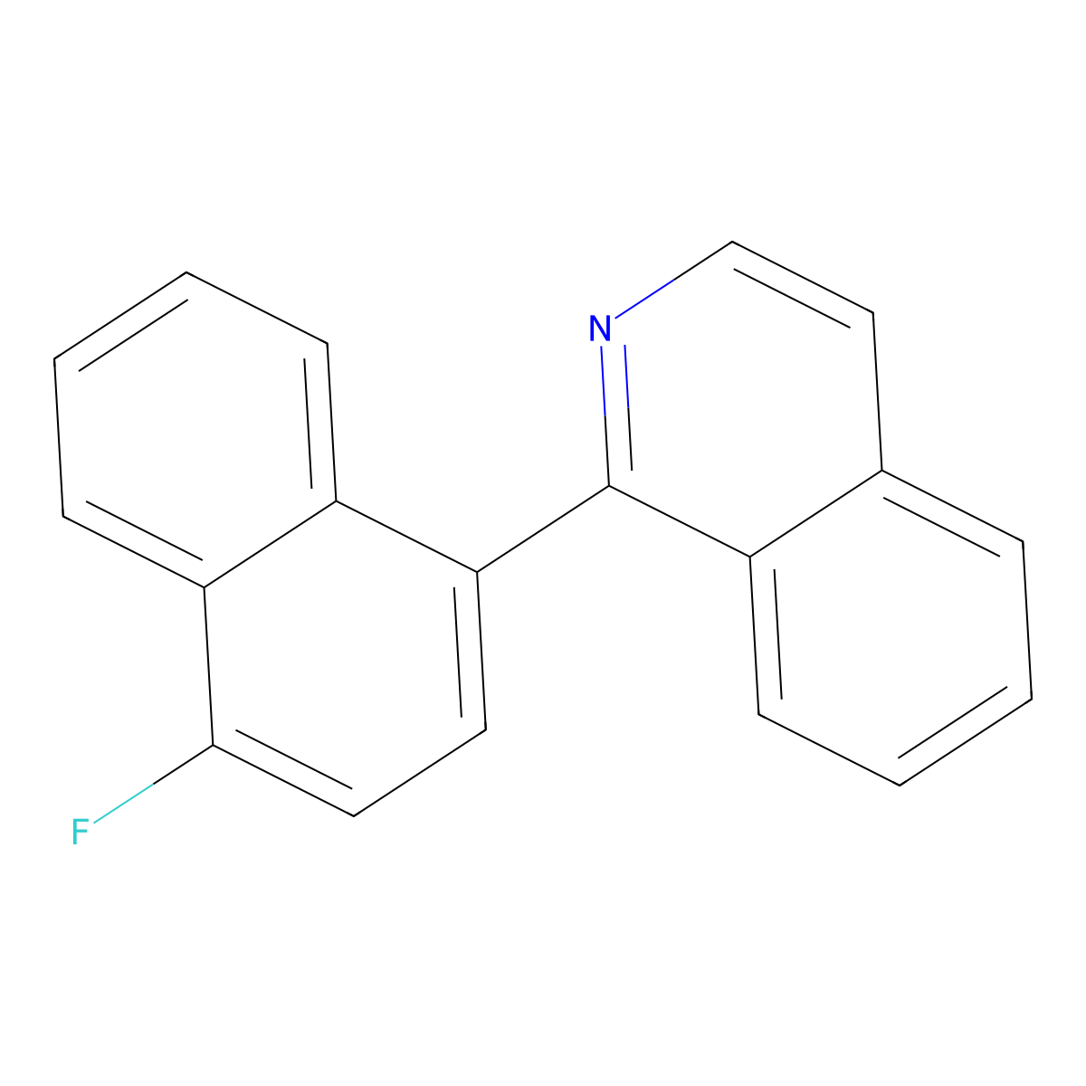 1-(4-Fluoronaphthalen-1-yl)isoquinoline molecular structure, CAS 1448160-72-2