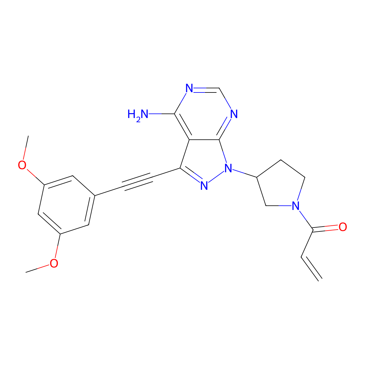 Futibatinib molecular structure, CAS 1448169-71-8