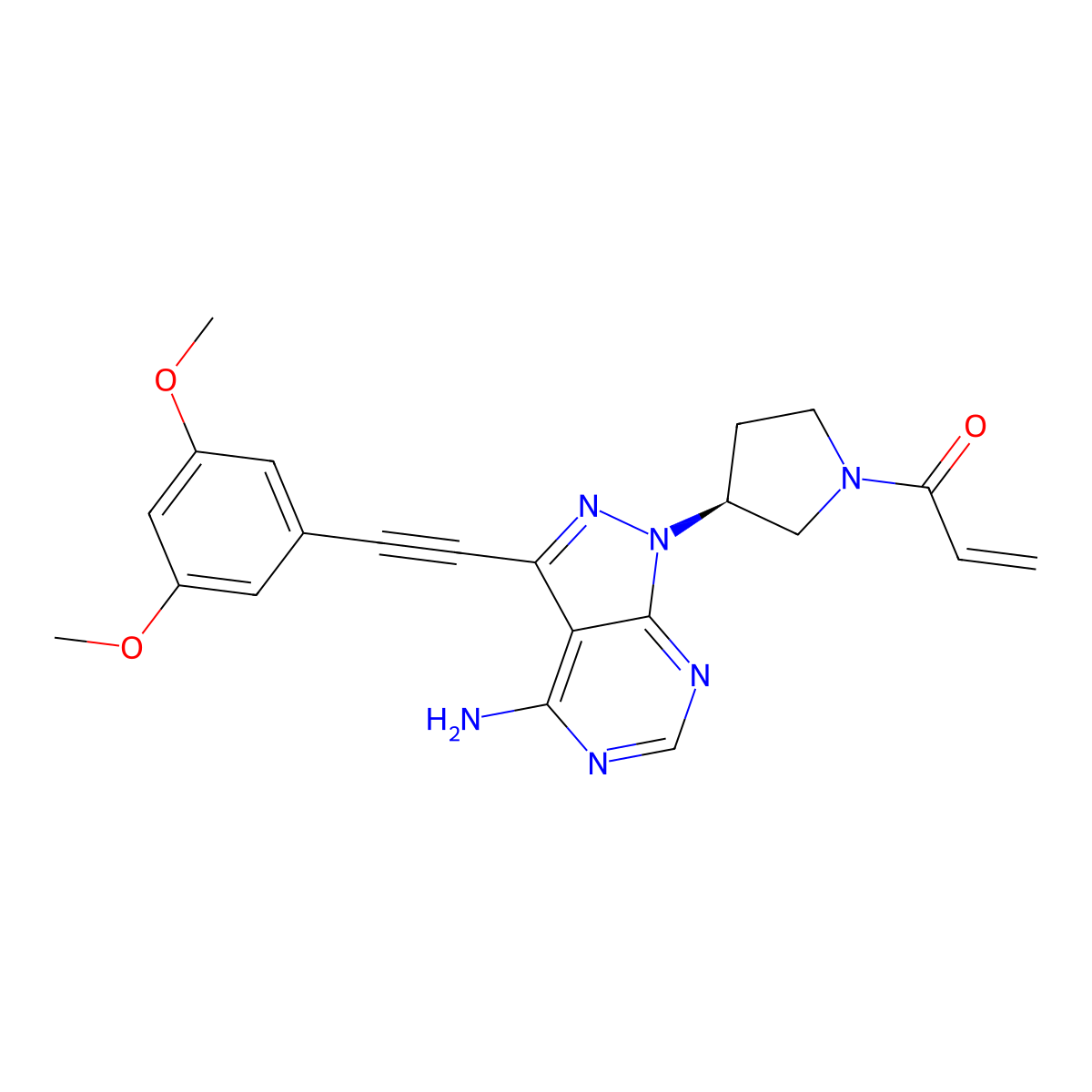 Futibatinib molecular structure, CAS 1448169-71-8
