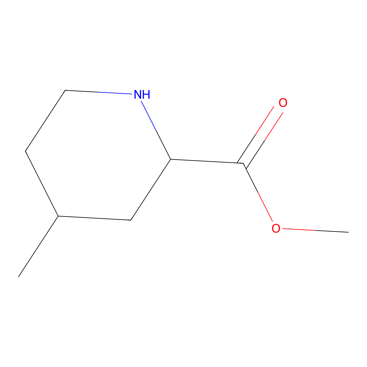 Methyl 4-methylpiperidine-2-carboxylate molecular structure, CAS 144817-80-1