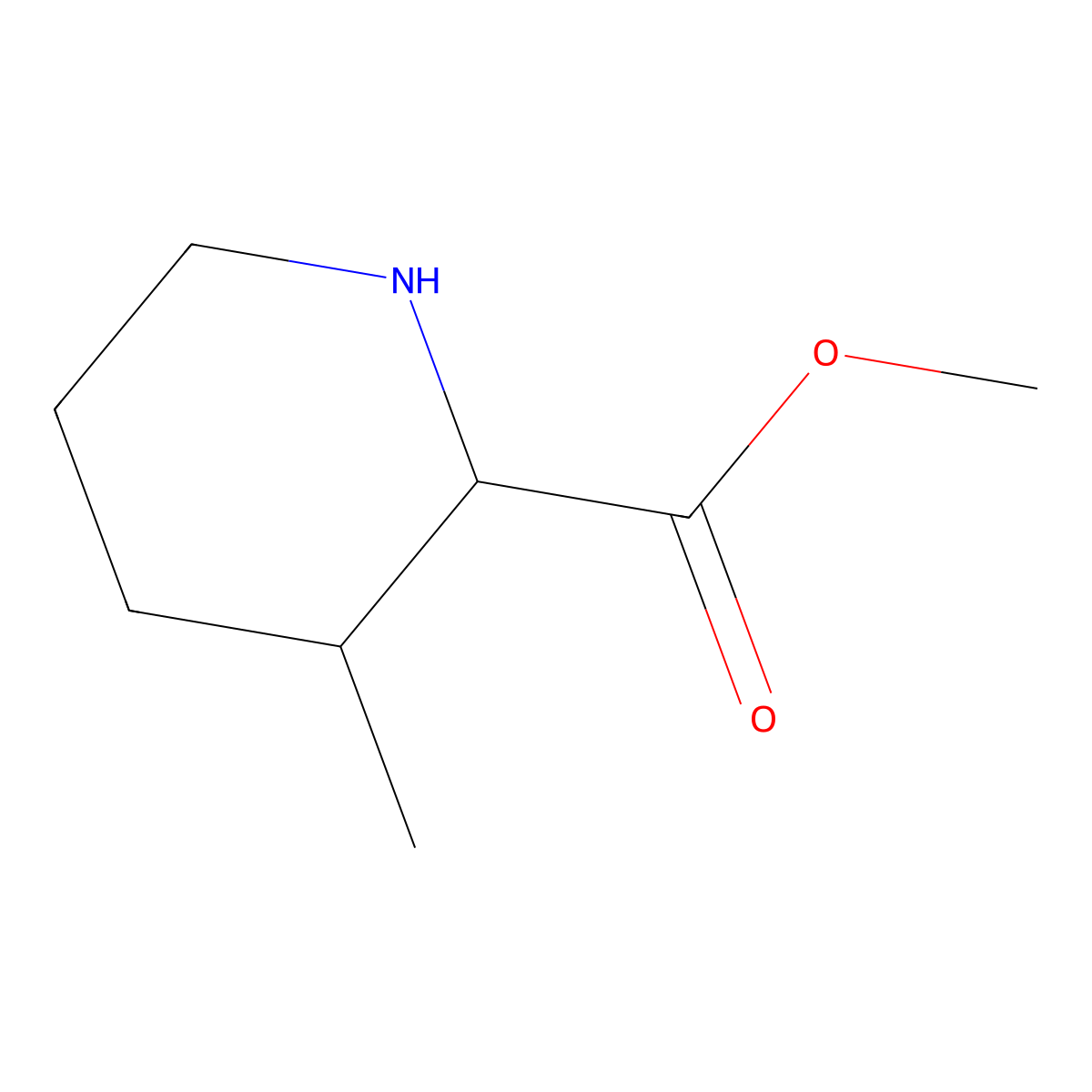 Methyl 3-methylpiperidine-2-carboxylate molecular structure, CAS 144817-83-4
