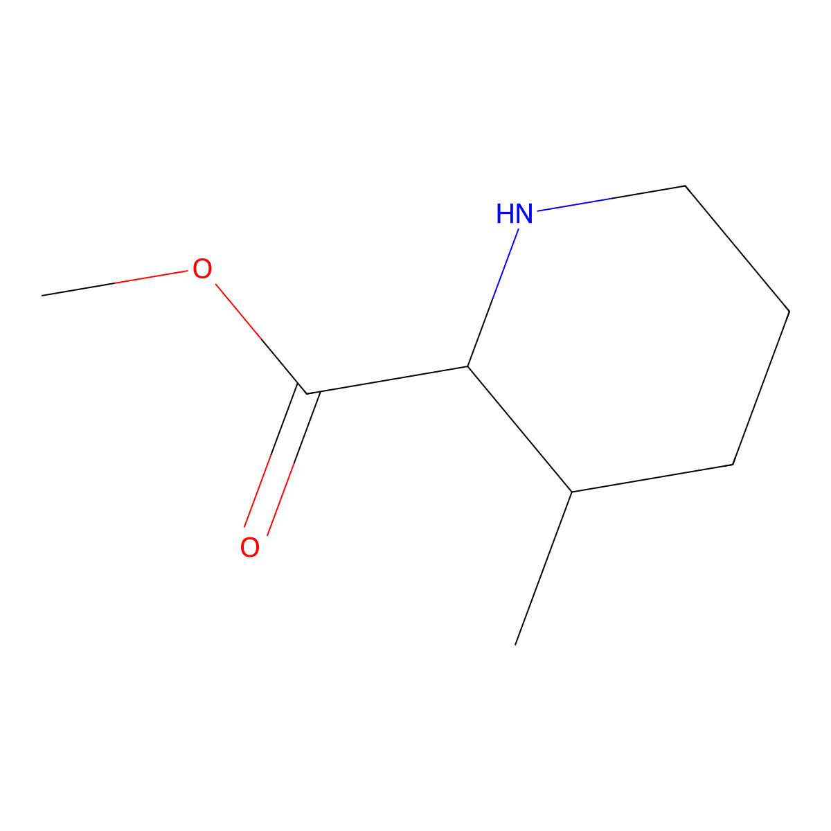 Methyl 3-methylpiperidine-2-carboxylate molecular structure, CAS 144817-83-4