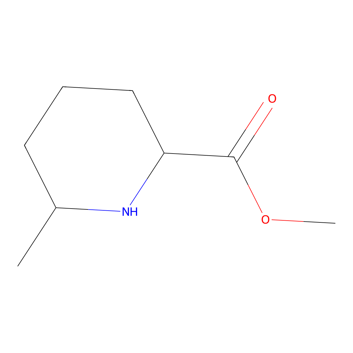 Methyl 6-methylpiperidine-2-carboxylate molecular structure, CAS 144817-84-5