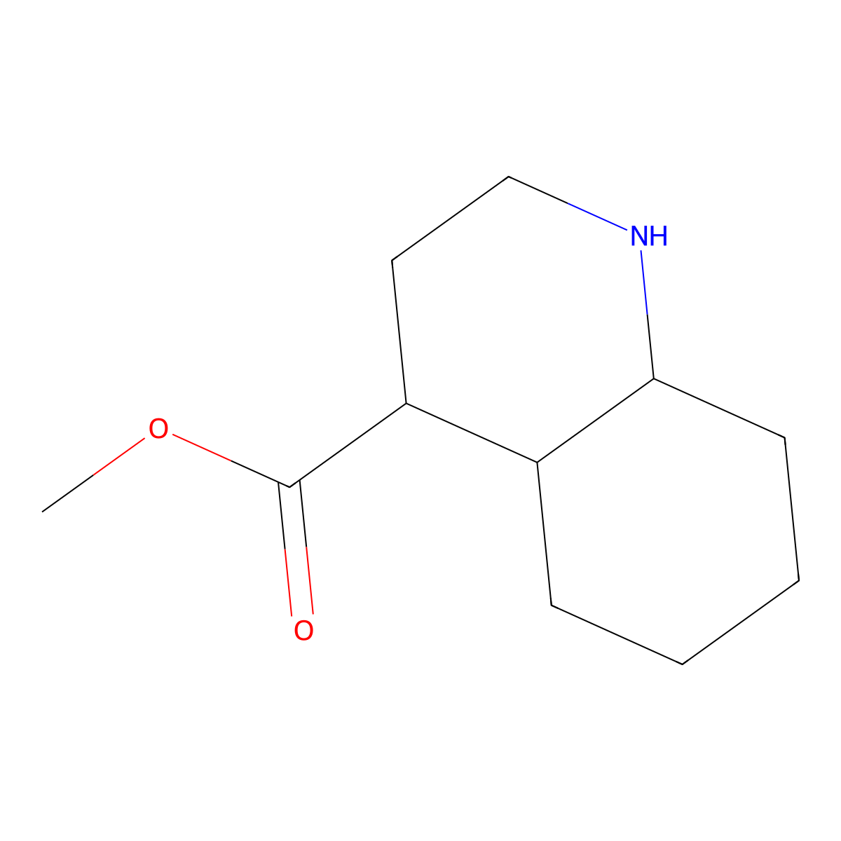 Methyl decahydroquinoline-4-carboxylate molecular structure, CAS 144817-87-8