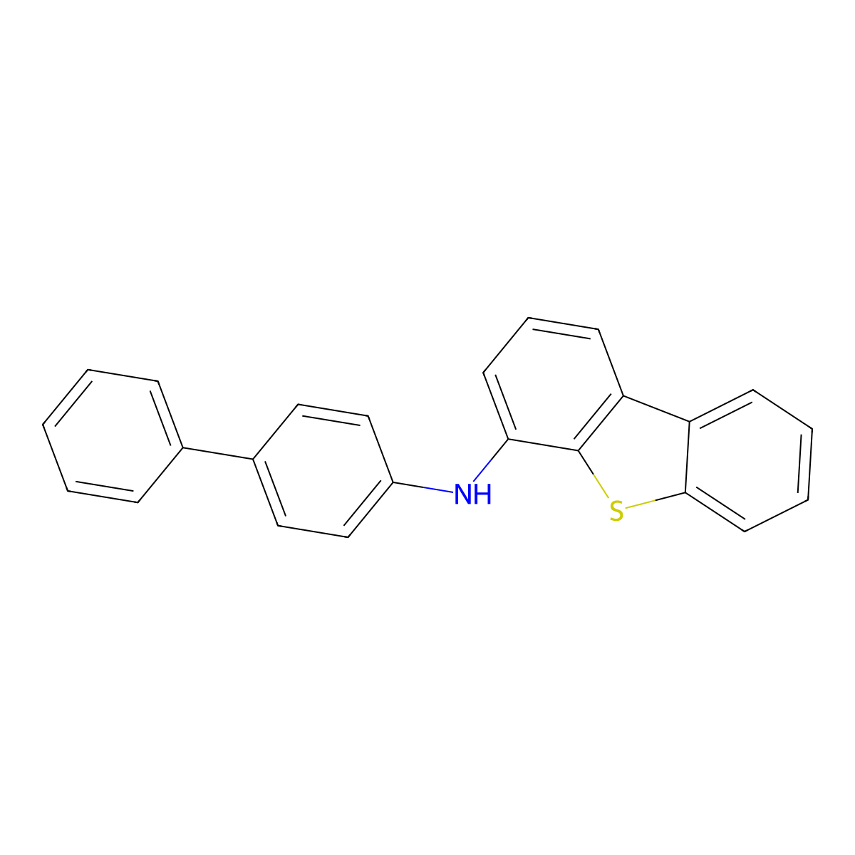 N-([1,1'-Biphenyl]-4-yl)dibenzo[b,d]thiophen-4-amine molecular structure, CAS 1448185-87-2