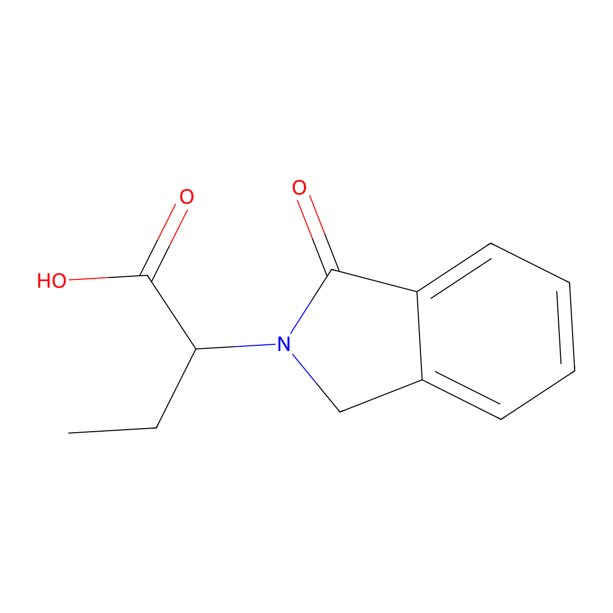 (S)-2-(1-Oxoisoindolin-2-yl)butanoic acid molecular structure, CAS 1448189-62-5