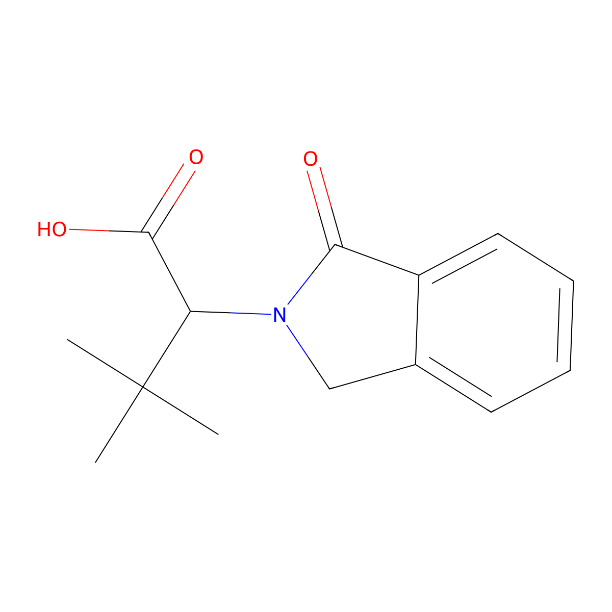 (2S)-3,3-Dimethyl-2-(1-oxo-1,3-dihydro-2H-isoindol-2-yl)butanoic acid molecular structure, CAS 1448189-64-7