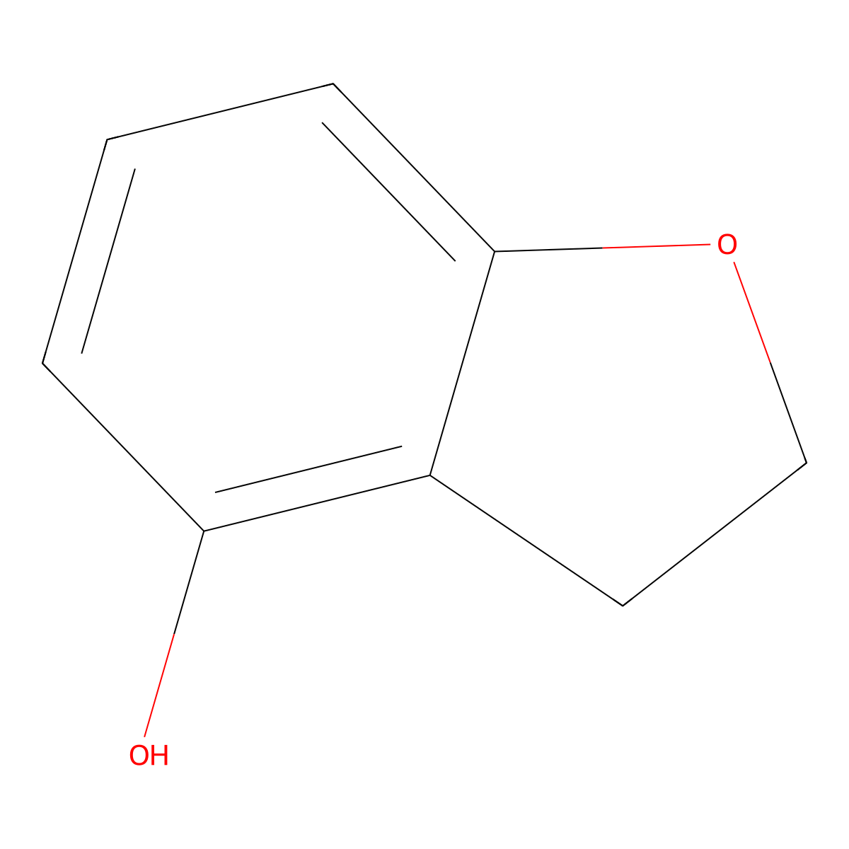 2,3-Dihydro-1-benzofuran-4-ol molecular structure, CAS 144822-82-2