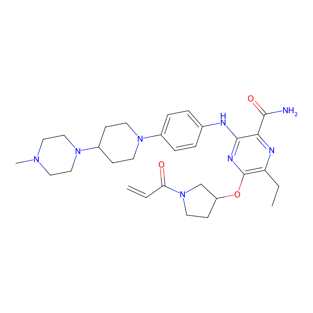 Naquotinib molecular structure, CAS 1448232-80-1