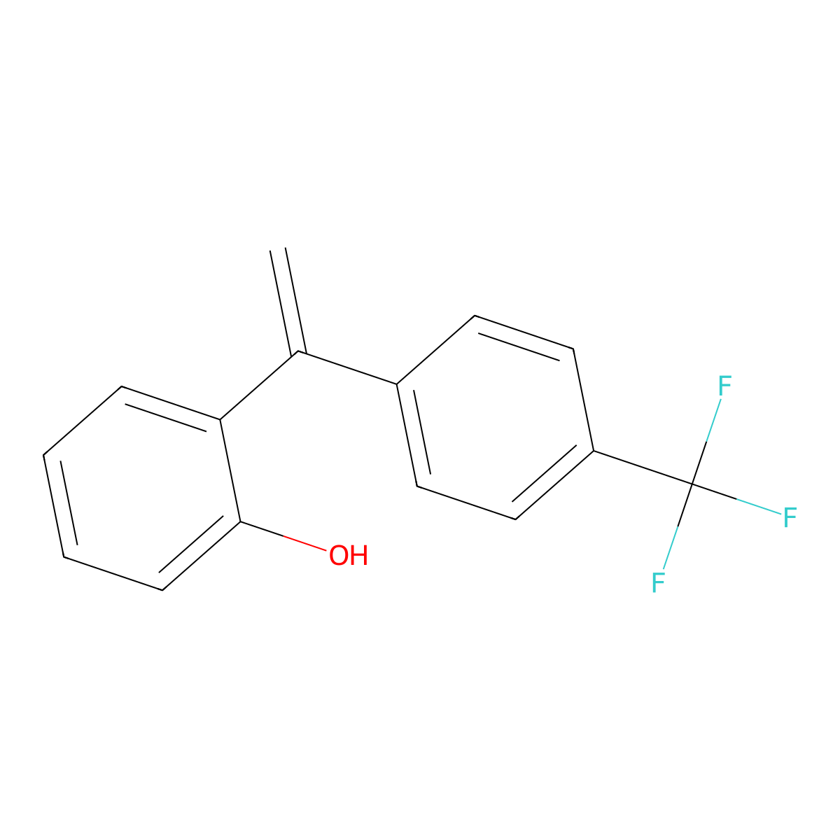 2-(1-(4-(Trifluoromethyl)phenyl)vinyl)phenol molecular structure, CAS 1448251-12-4